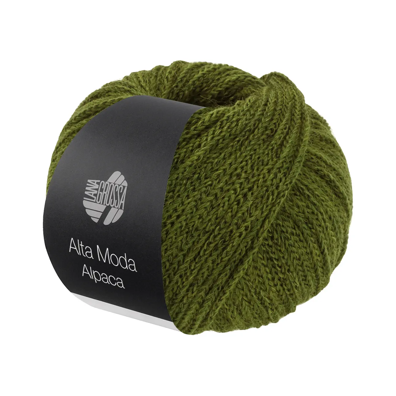 Alta Moda Alpaca 114 Dunkeloliv von Lana Grossa. Kettengarn aus Alpaka