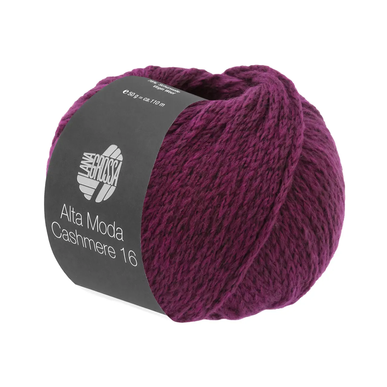 Alta Moda Cashmere 16 86 Rotviolett von Lana Grossa. Feinste 16 Mikron Merinowolle mit Kaschmiranteil