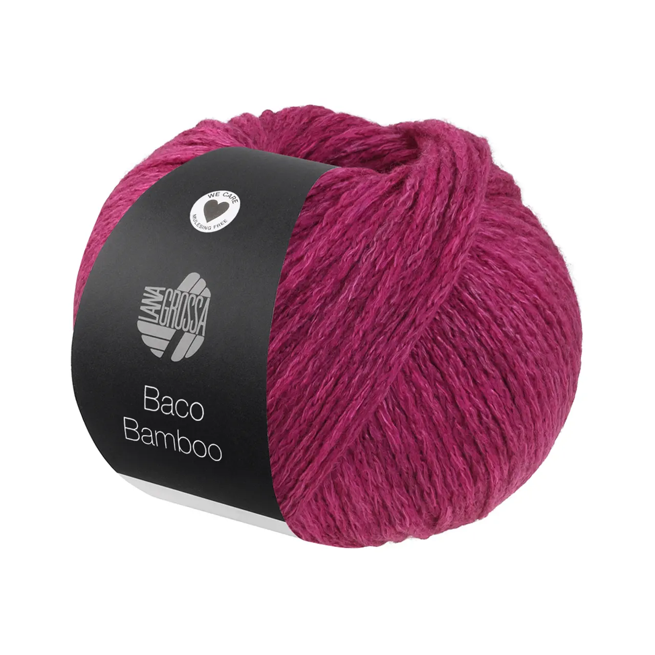Baco Bamboo 11 Dunkelfuchsia von Lana Grossa. Kettengarn in edler Mischung aus Merino Bambus und Yak