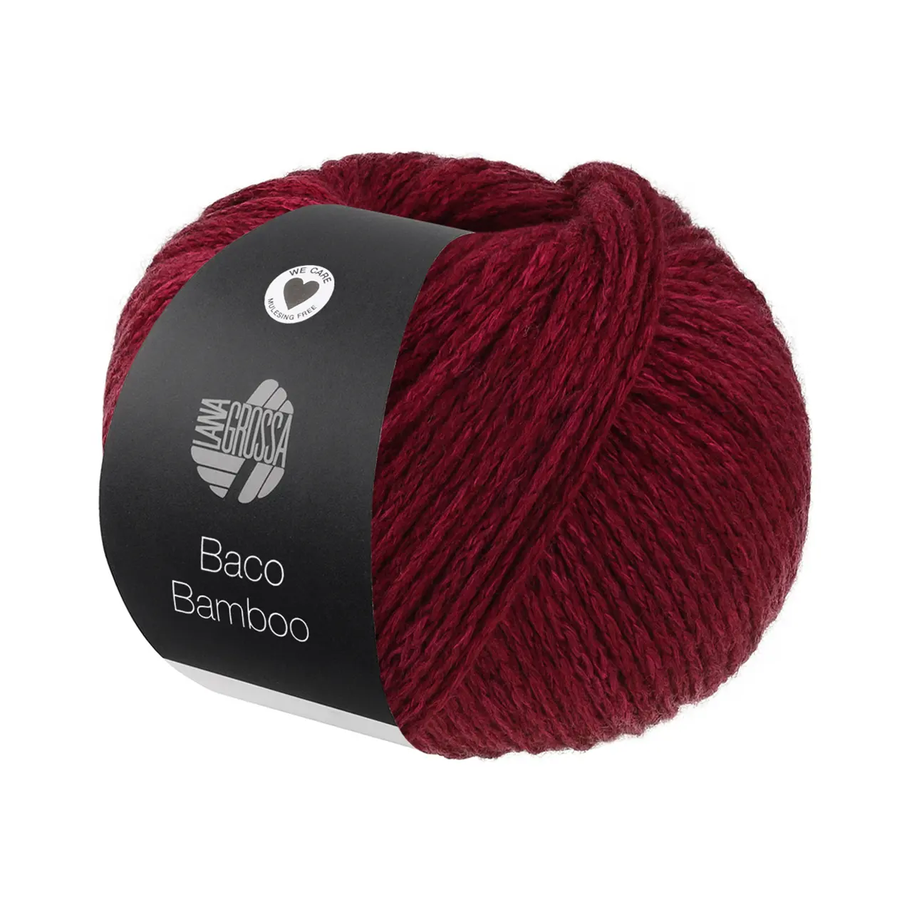Baco Bamboo 12 Bordeaux von Lana Grossa. Kettengarn in edler Mischung aus Merino Bambus und Yak