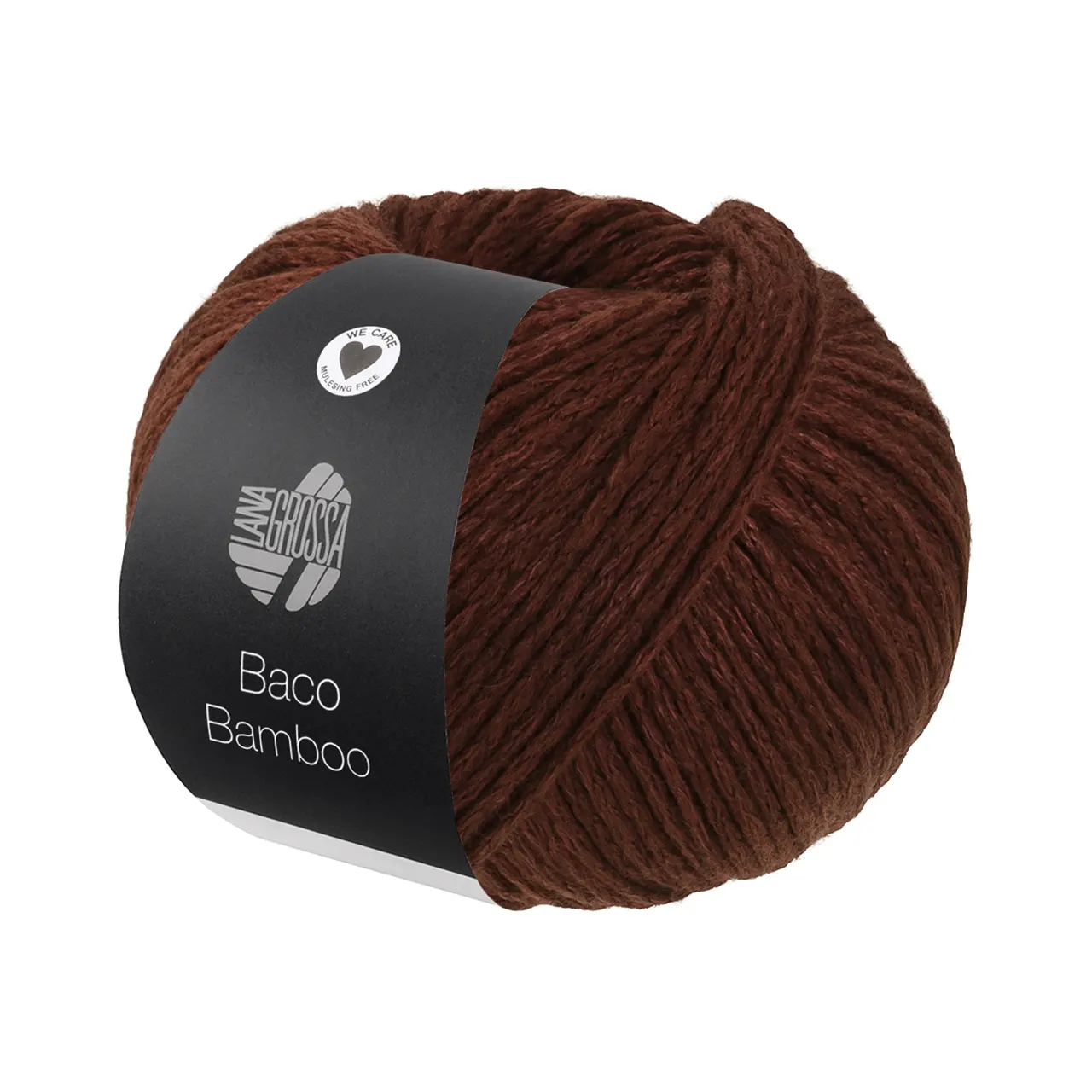 Baco Bamboo 13 Rotbraun von Lana Grossa. Kettengarn in edler Mischung aus Merino Bambus und Yak