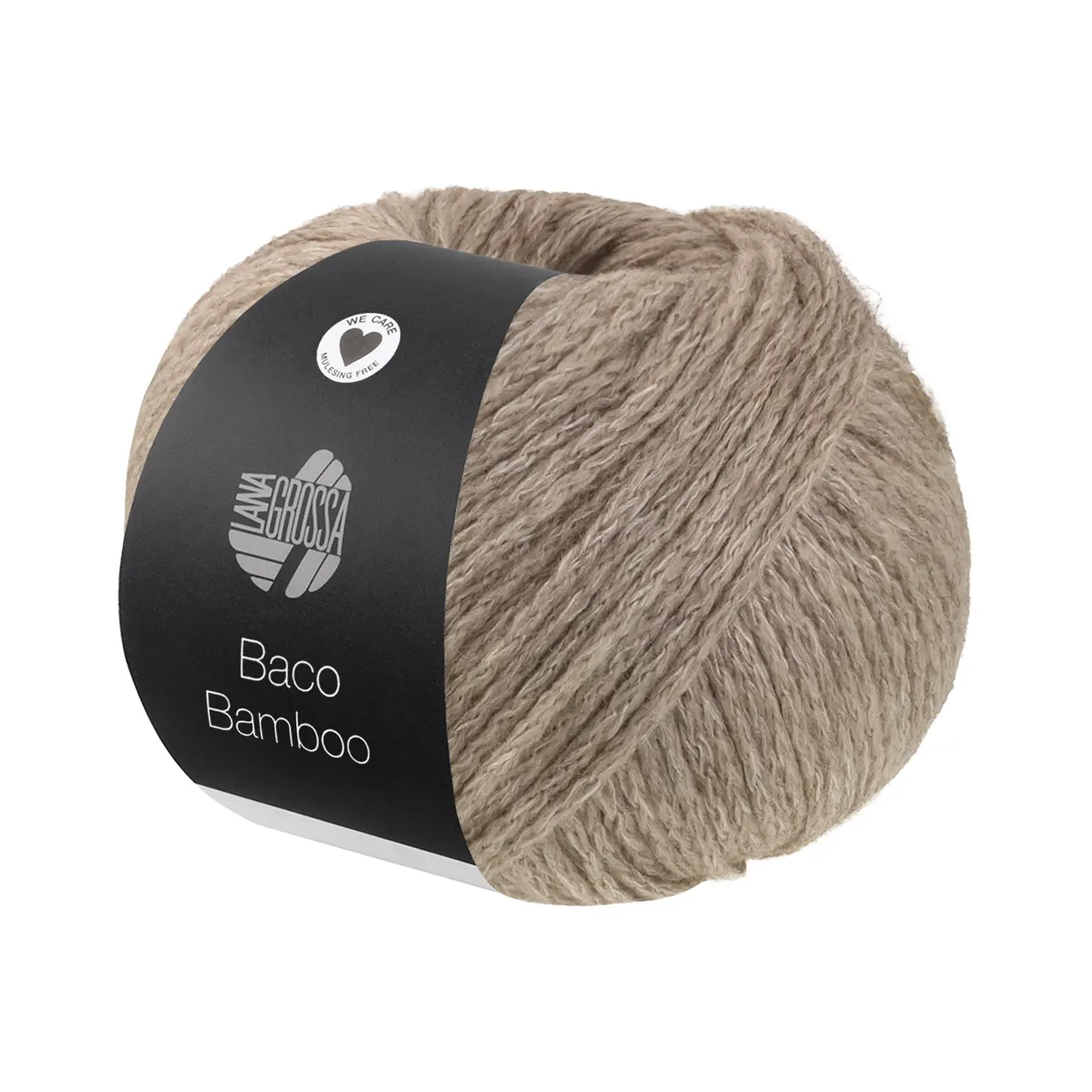 Baco Bamboo 15 Graubeige von Lana Grossa. Kettengarn in edler Mischung aus Merino Bambus und Yak