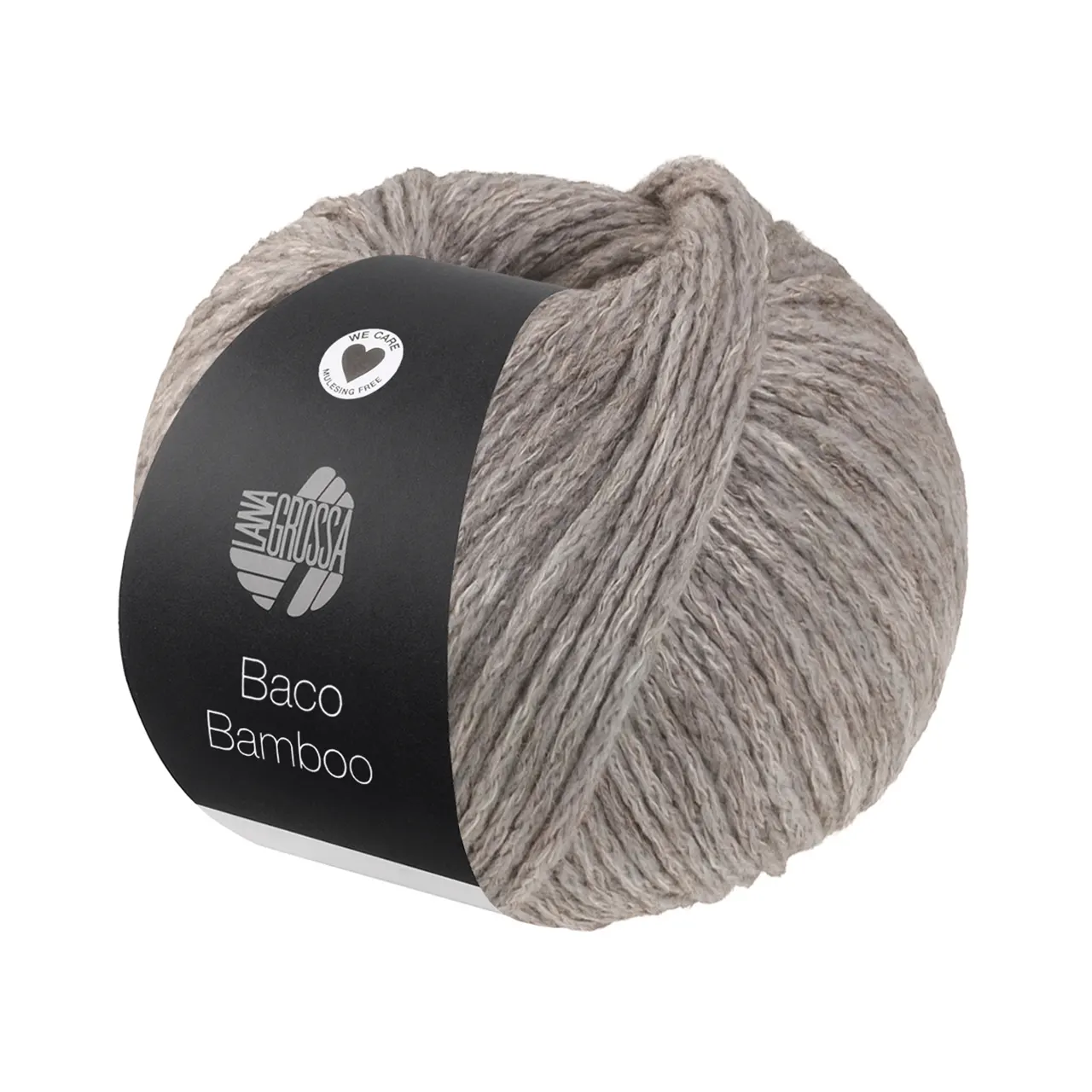 Baco Bamboo 16 Hellgrau von Lana Grossa. Kettengarn in edler Mischung aus Merino Bambus und Yak