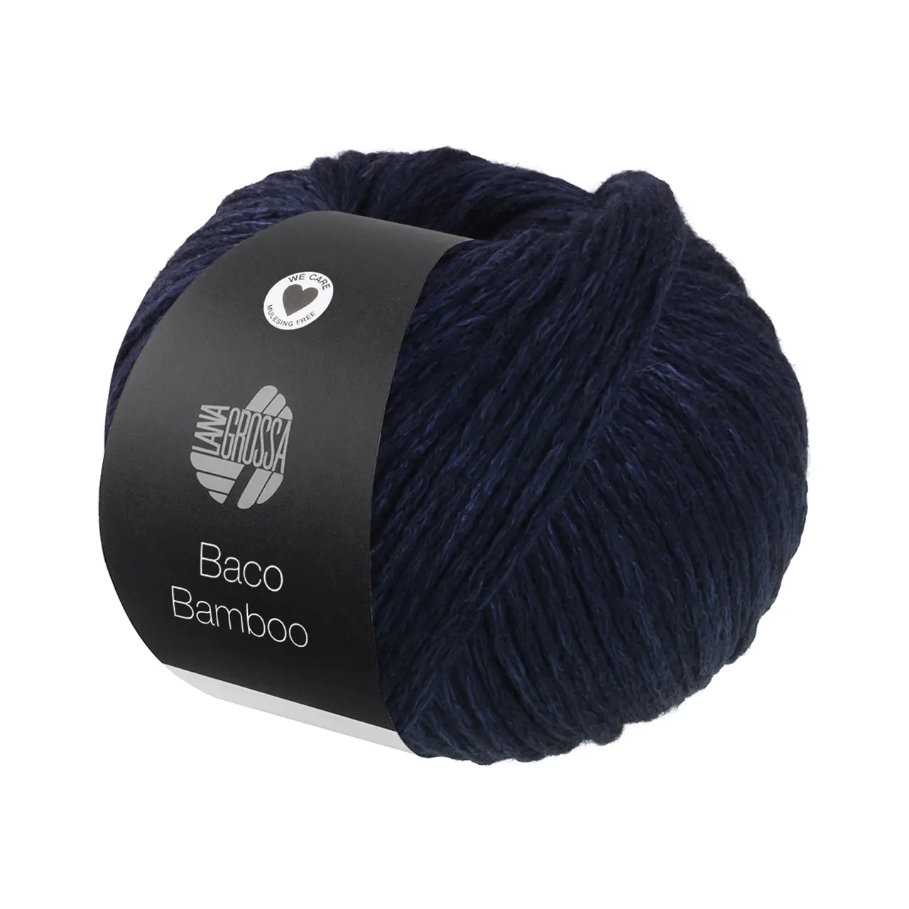 Baco Bamboo 3 Nachtblau von Lana Grossa. Kettengarn in edler Mischung aus Merino Bambus und Yak