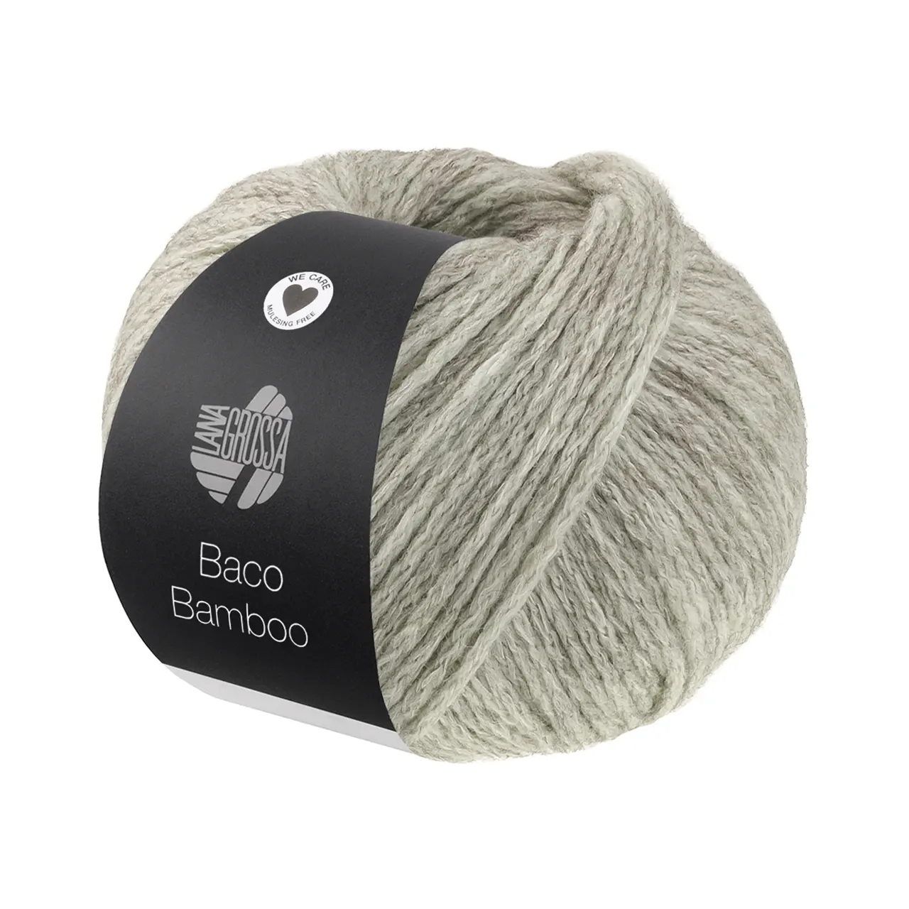 Baco Bamboo 6 Grünbeige von Lana Grossa. Kettengarn in edler Mischung aus Merino Bambus und Yak