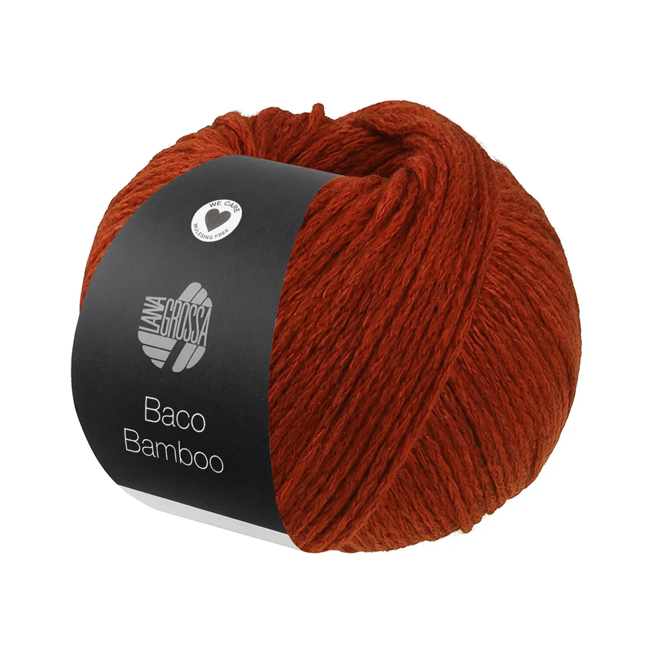 Baco Bamboo 9 Rostbraun von Lana Grossa. Kettengarn in edler Mischung aus Merino Bambus und Yak
