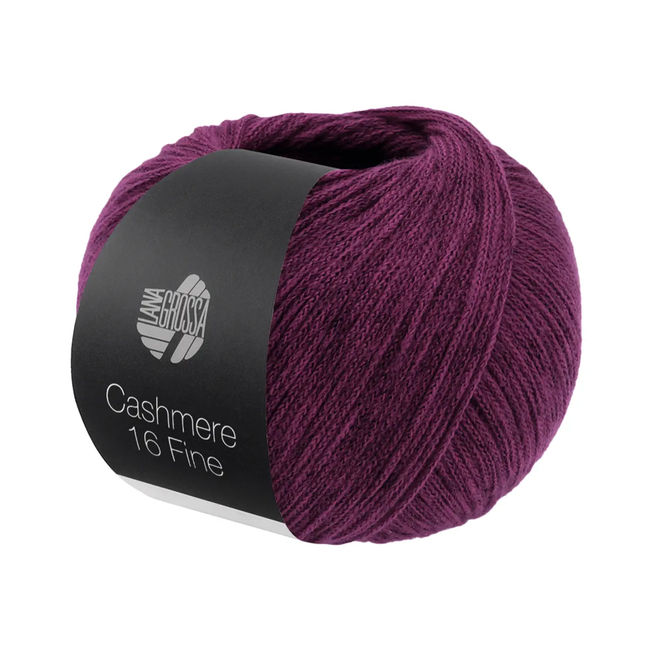 Cashmere 16 Fine 68 Pflaume von Lana Grossa. Kettengarn aus Kaschmir- und Merinowolle