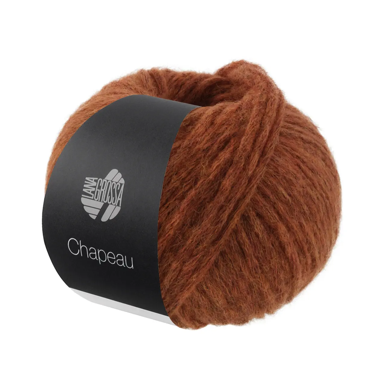 Chapeau 15 Rotbraun von Lana Grossa. Watteweiches Schlauchgarn (Soffilo) gefüllt mit Merino & Alpakafasern