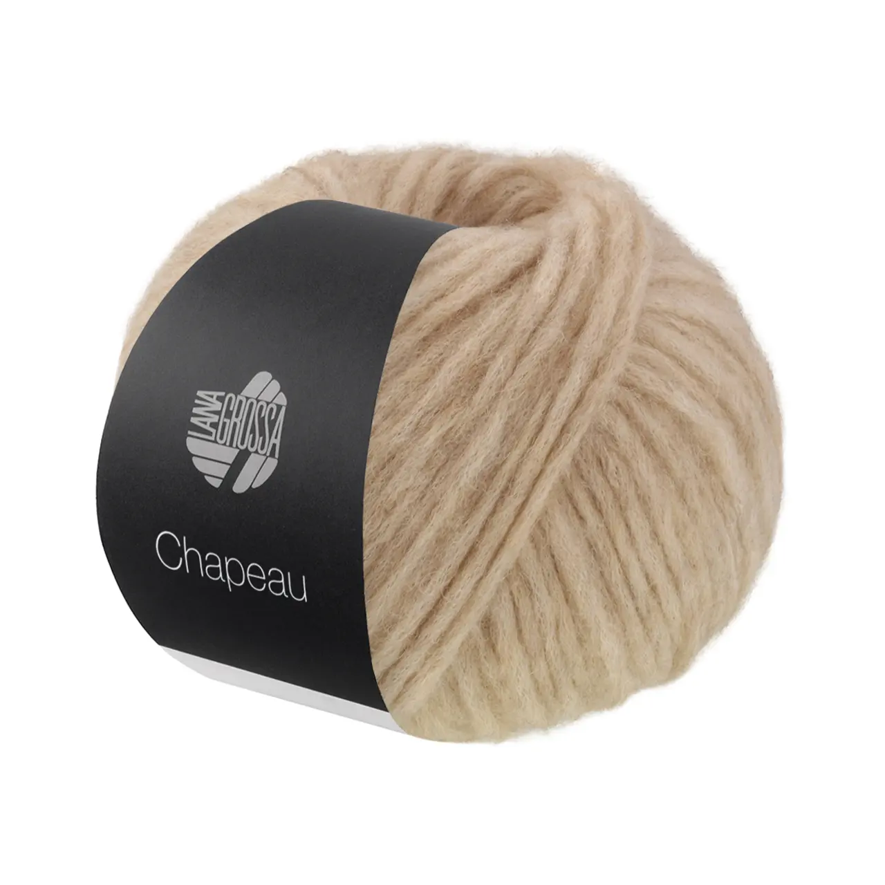Chapeau 18 Beige von Lana Grossa. Watteweiches Schlauchgarn (Soffilo) gefüllt mit Merino & Alpakafasern