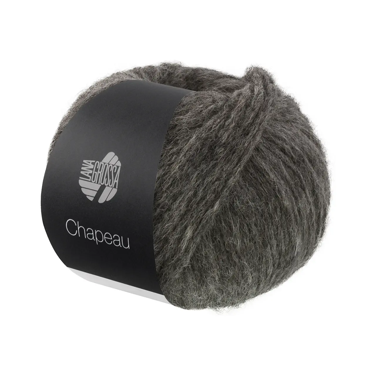 Chapeau 20 Dunkelgrau von Lana Grossa. Watteweiches Schlauchgarn (Soffilo) gefüllt mit Merino & Alpakafasern