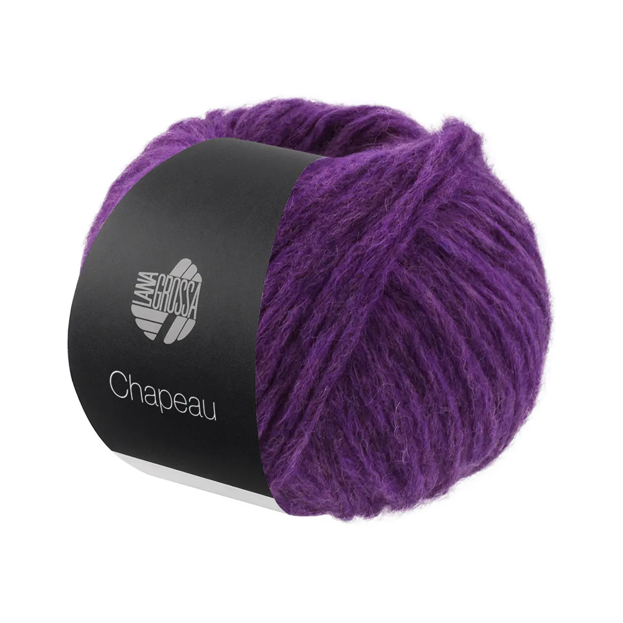 Chapeau 9 Dunkelviolett von Lana Grossa. Watteweiches Schlauchgarn (Soffilo) gefüllt mit Merino & Alpakafasern