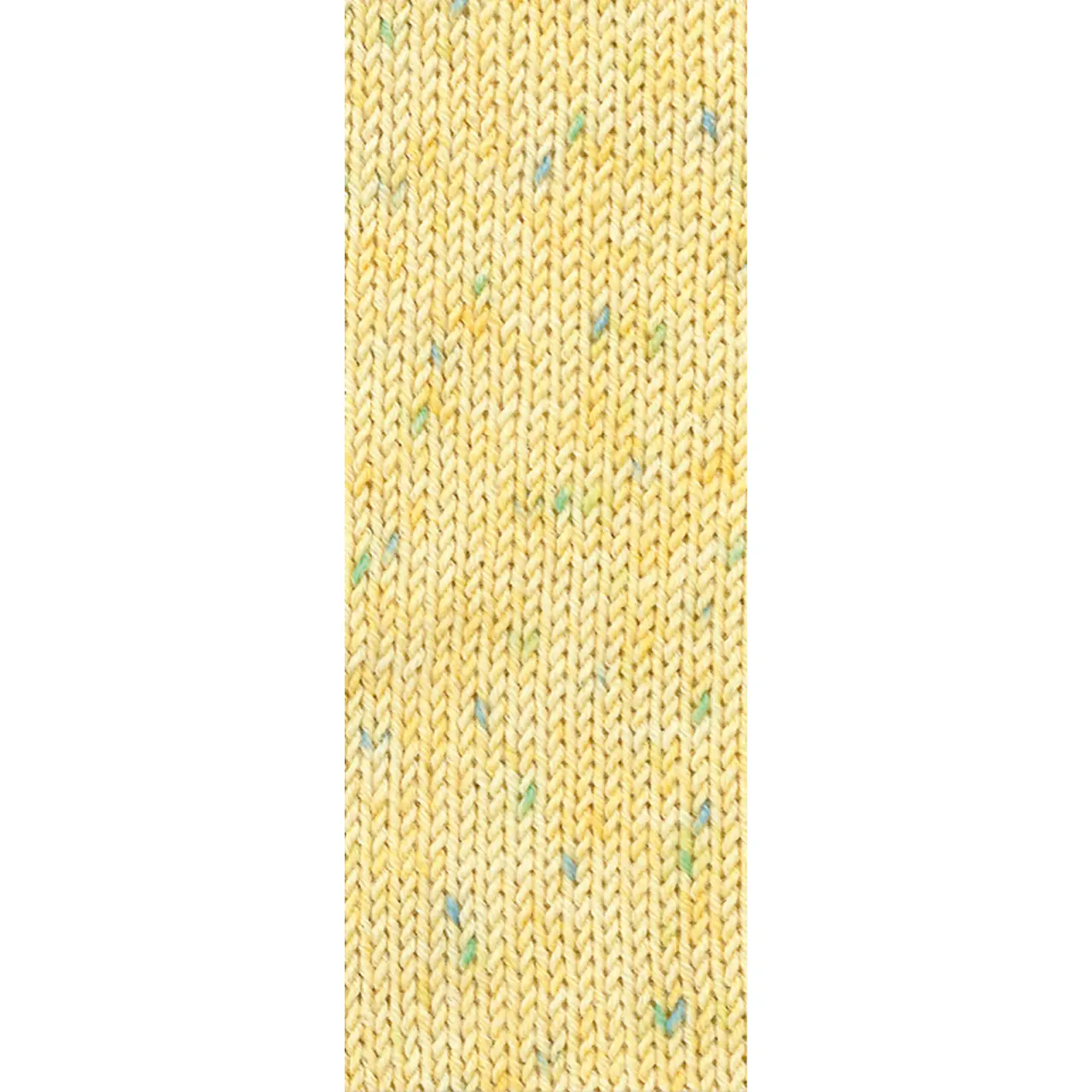 Cool Wool Baby Print 374 Zitrusgelb/Gelb/Türkis/Maigrün von Lana Grossa. 100% Schurwolle Merino filzfrei