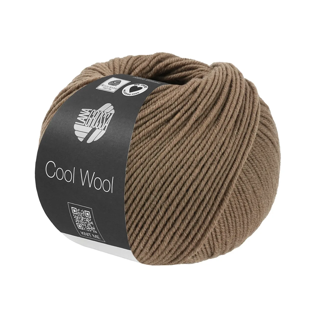 Cool Wool Mélange 1508 Taupe Meliert von Lana Grossa. Extrafeine Merinowolle waschmaschinenfest und filzfrei