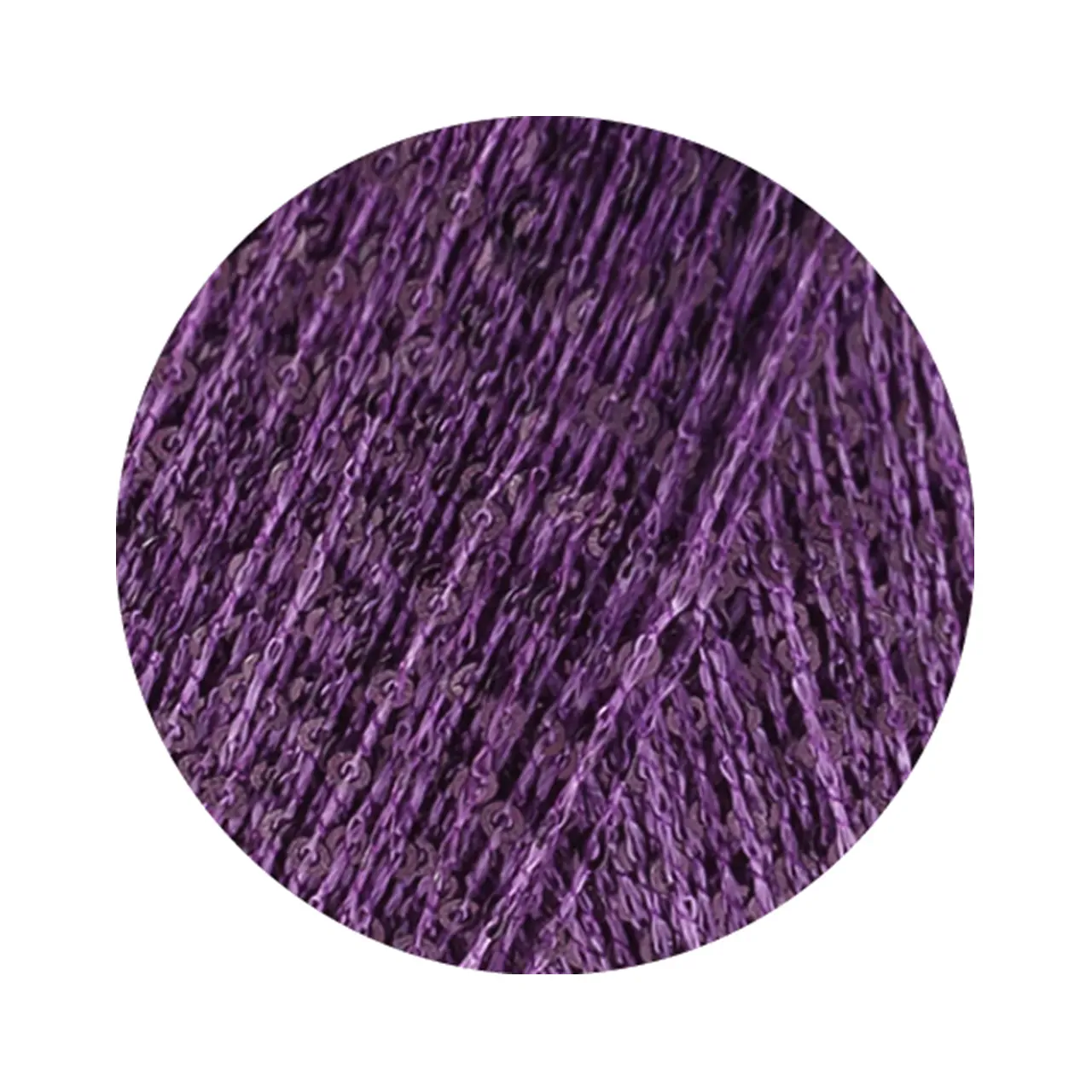 Glamour 21 Violett von Lana Grossa. Beilaufgarn mit Pailletten