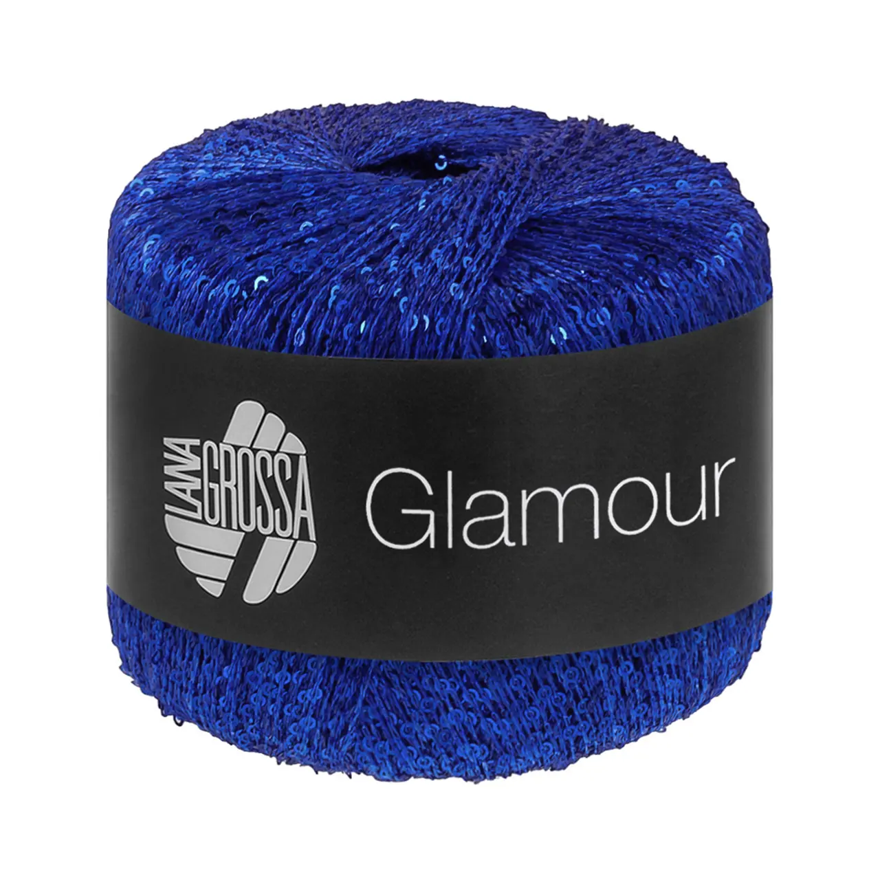 Glamour 23 Blau von Lana Grossa. Beilaufgarn mit Pailletten