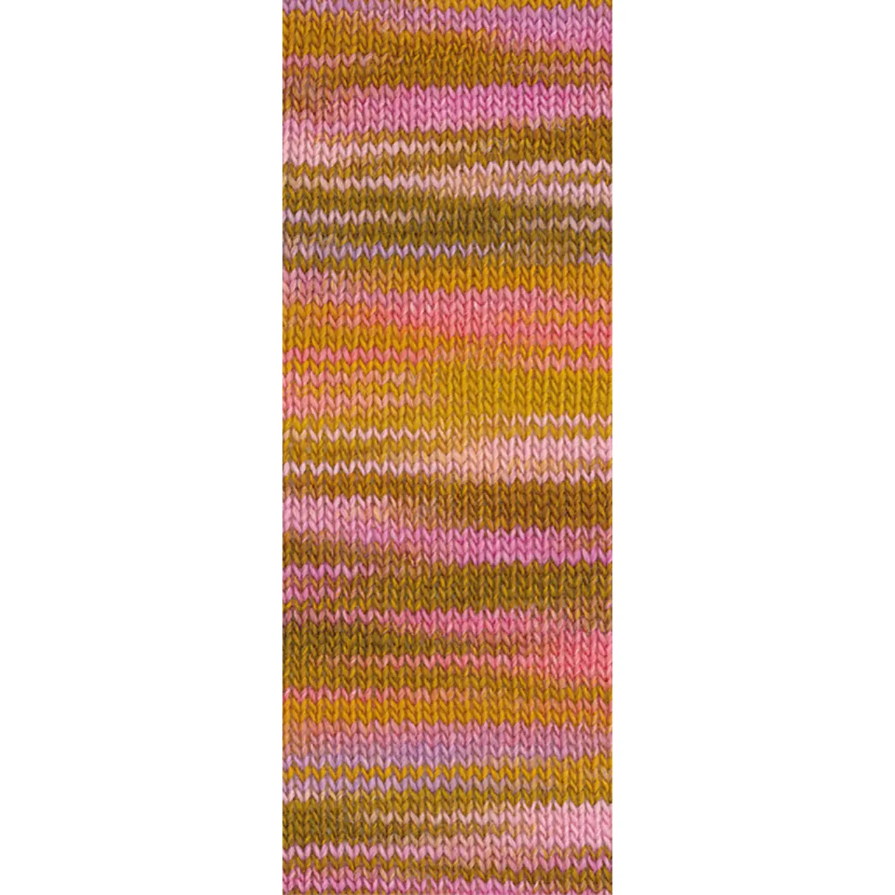 Gomitolo Disegno 524 Wüstengelb/Flieder/Rosa/Pink/Gelbbraun von Lana Grossa. Dochtgarn mit Farbverlauf
