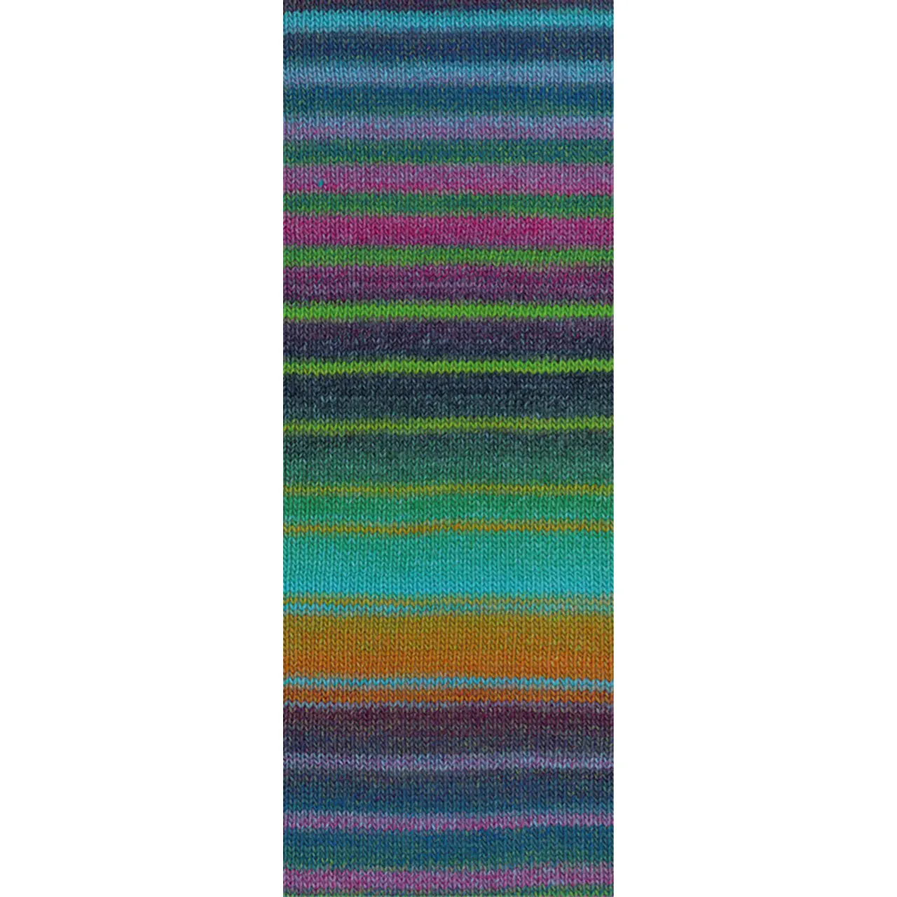 Gomitolo Modo 624 Oliv/Gelbbraun/Türkis/Dunkelbraun/-Blau/- Grün/Jade/Fuchsia/Aubergine von Lana Grossa. Dochtgarn mit Farbverlauf