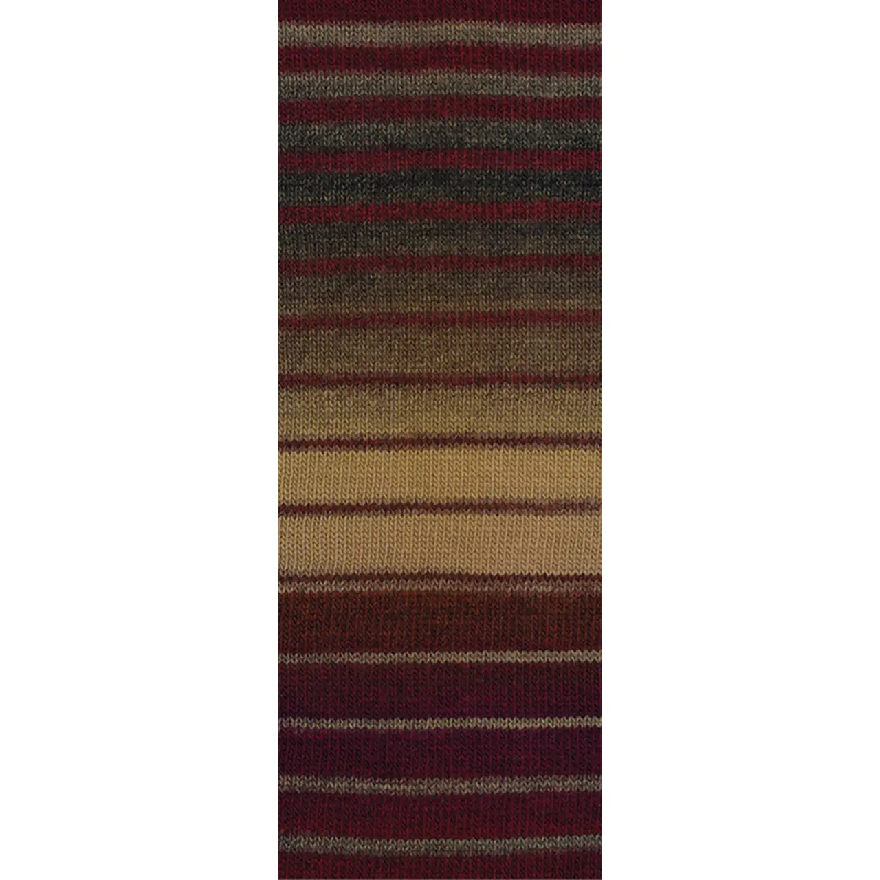 Gomitolo Modo 628 Schwarzrot/Camel/Schwarzbraun/Anthrazit von Lana Grossa. Dochtgarn mit Farbverlauf