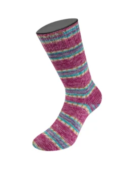 <span class="yarn-title">Meilenweit 100 Cashmere Pista</span> <span class="yarn-color">146 Hell-/<wbr>Dunkelfuchsia/<wbr>Weiß/<wbr>Ocker/<wbr>Türkis/<wbr>Hellblau Gestreift</span>