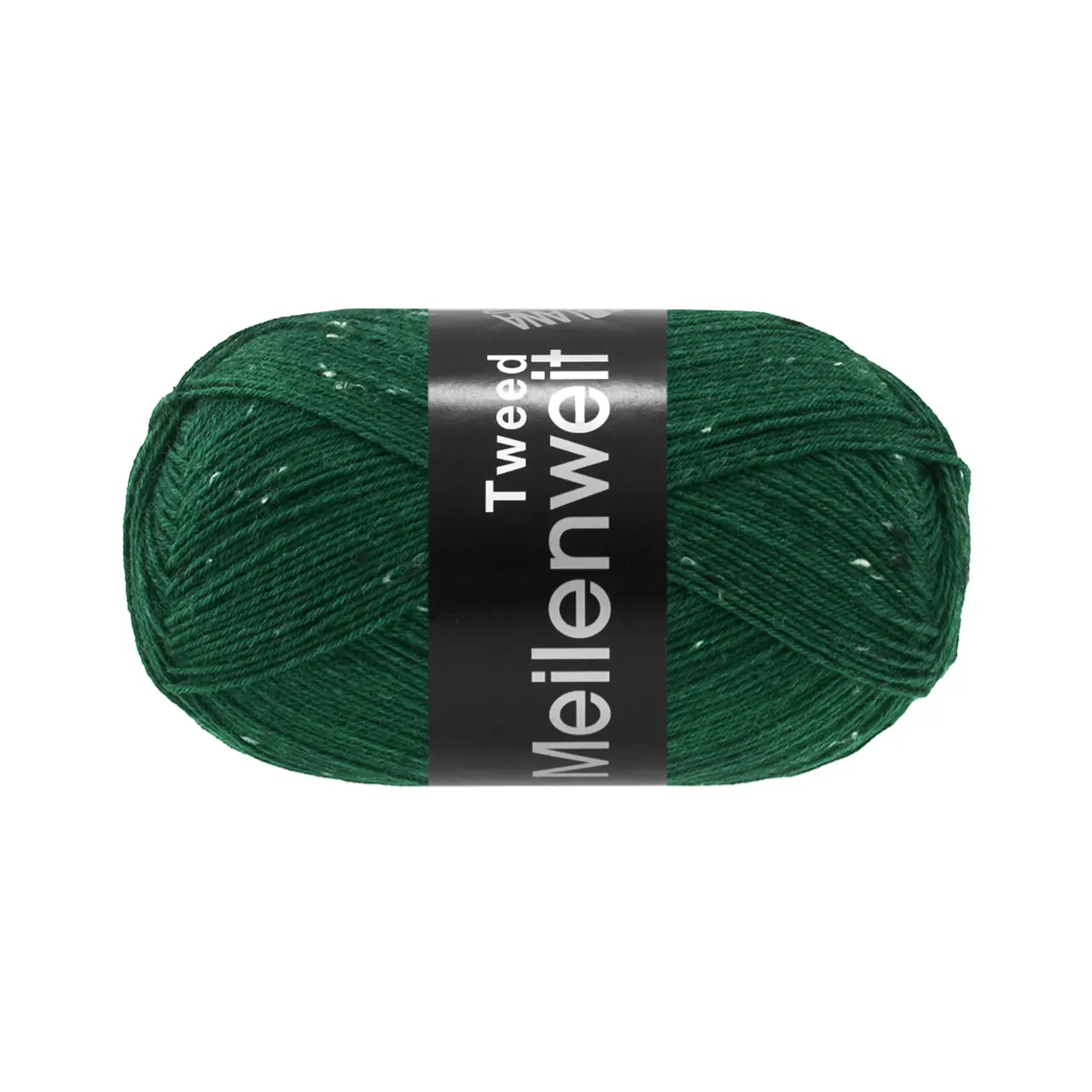 Meilenweit 100 Tweed 183 Flaschengrün von Lana Grossa. Sockenklassiker Tweed waschmaschienenfest
