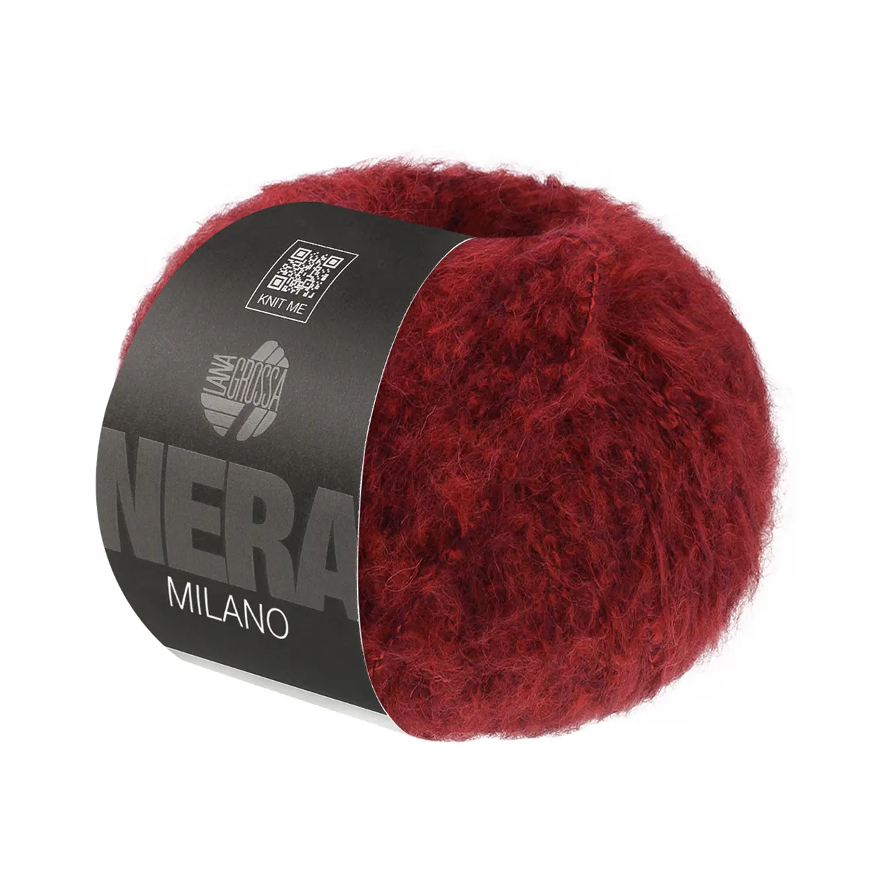 Milano 13 Rot Meliert von Lana Grossa. Weich aufgebürstetes Garn mit Baby Alpaka & Merino in edlen Bicolor-Tönen
