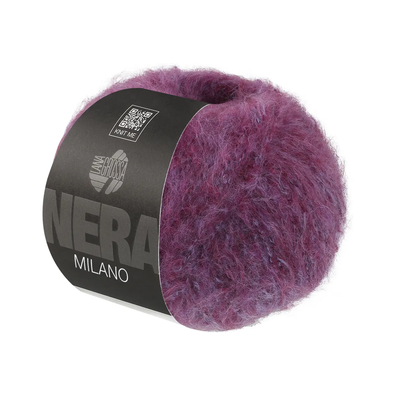 Milano 16 Violett Meliert von Lana Grossa. Weich aufgebürstetes Garn mit Baby Alpaka & Merino in edlen Bicolor-Tönen