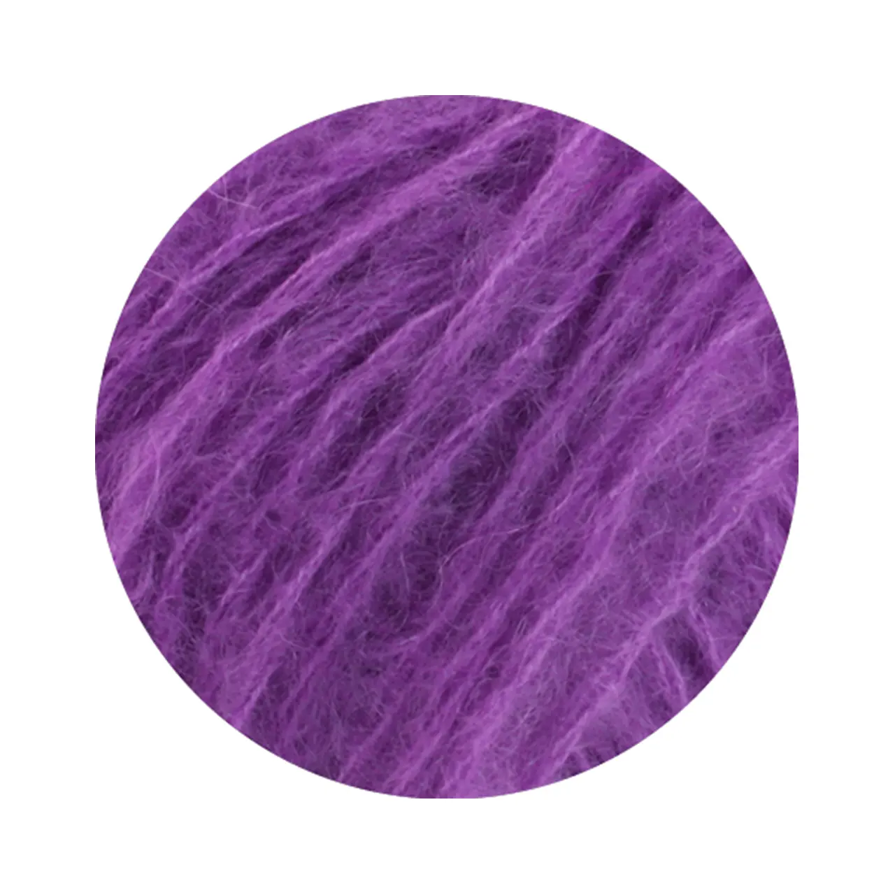 Mohair Di Gio 17 Violett von Lana Grossa. Locker verzwirntes Garn aus superfeinen Merinofasern und Superkid Mohair