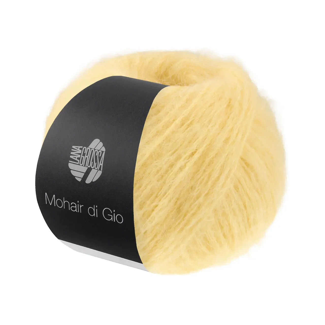 Mohair Di Gio 19 Vanille von Lana Grossa. Locker verzwirntes Garn aus superfeinen Merinofasern und Superkid Mohair