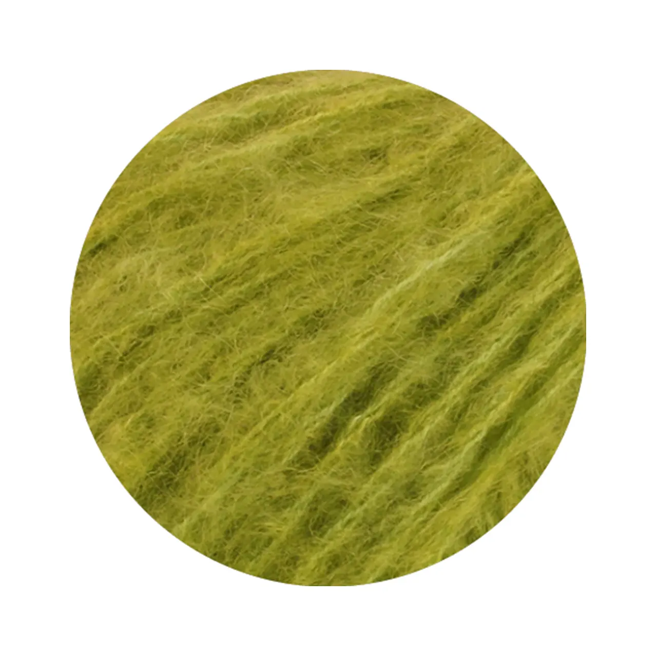 Mohair Di Gio 21 Pistazie von Lana Grossa. Locker verzwirntes Garn aus superfeinen Merinofasern und Superkid Mohair