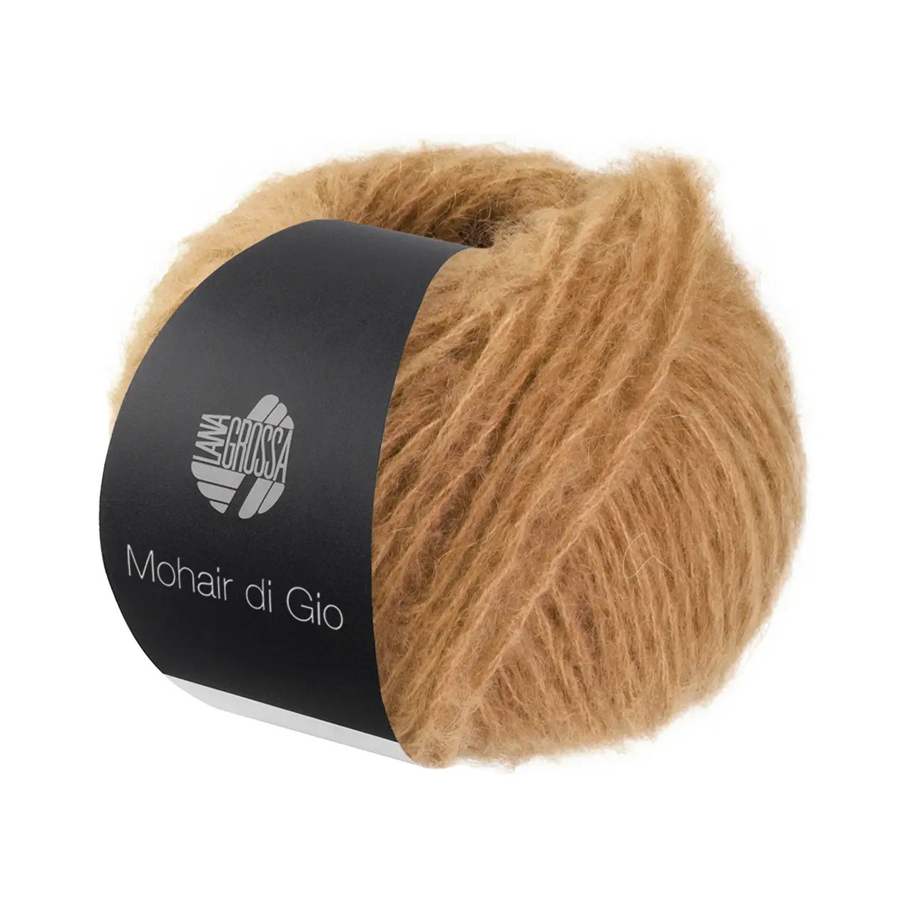 Mohair Di Gio 24 Camel von Lana Grossa. Locker verzwirntes Garn aus superfeinen Merinofasern und Superkid Mohair