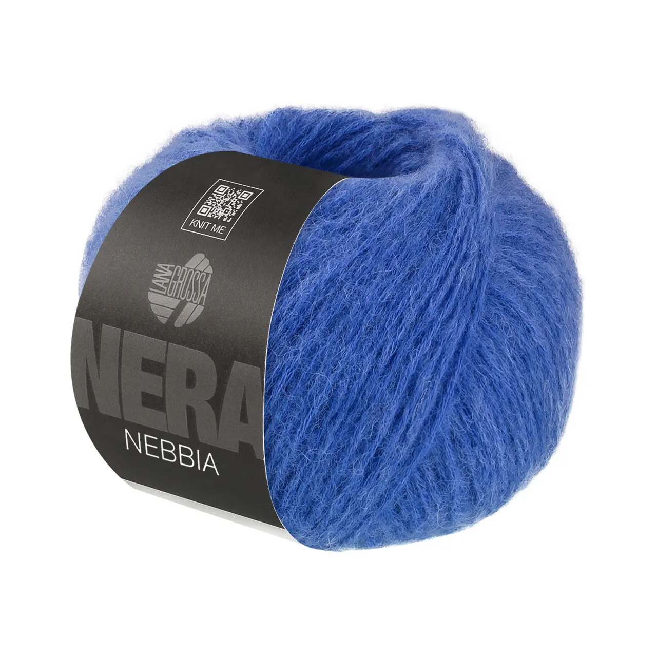Nebbia 20 Blau von Lana Grossa. Zarte Netzgarnstruktur aus Merino gefüllt mit Baby- Alpakafasern