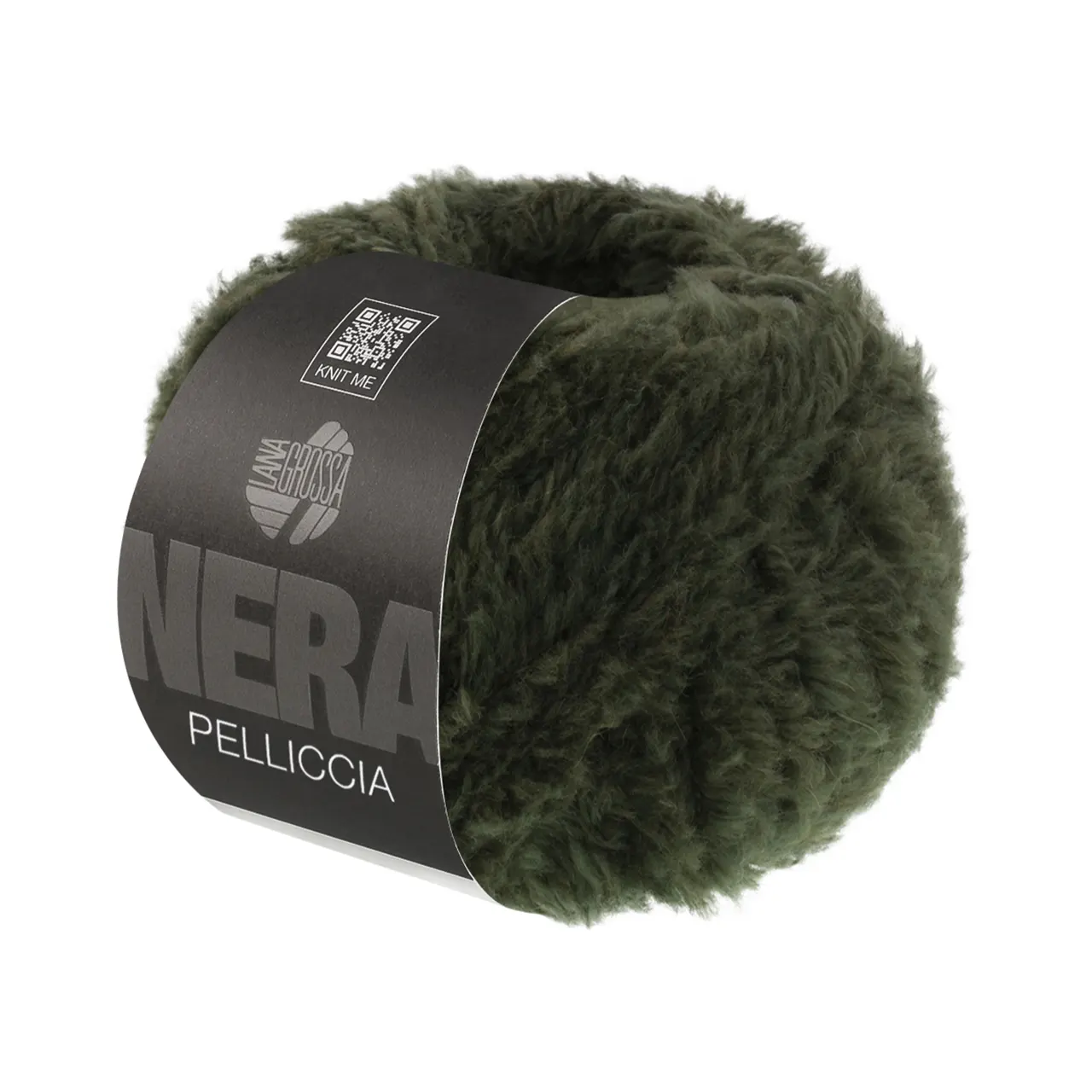 Pelliccia 11 Waldgrün von Lana Grossa. Pelzeffektgarn aus Baby Alpaka & Merino extrafine