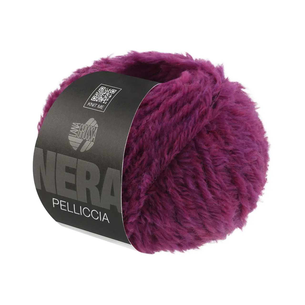 Pelliccia 13 Rotviolett von Lana Grossa. Pelzeffektgarn aus Baby Alpaka & Merino extrafine