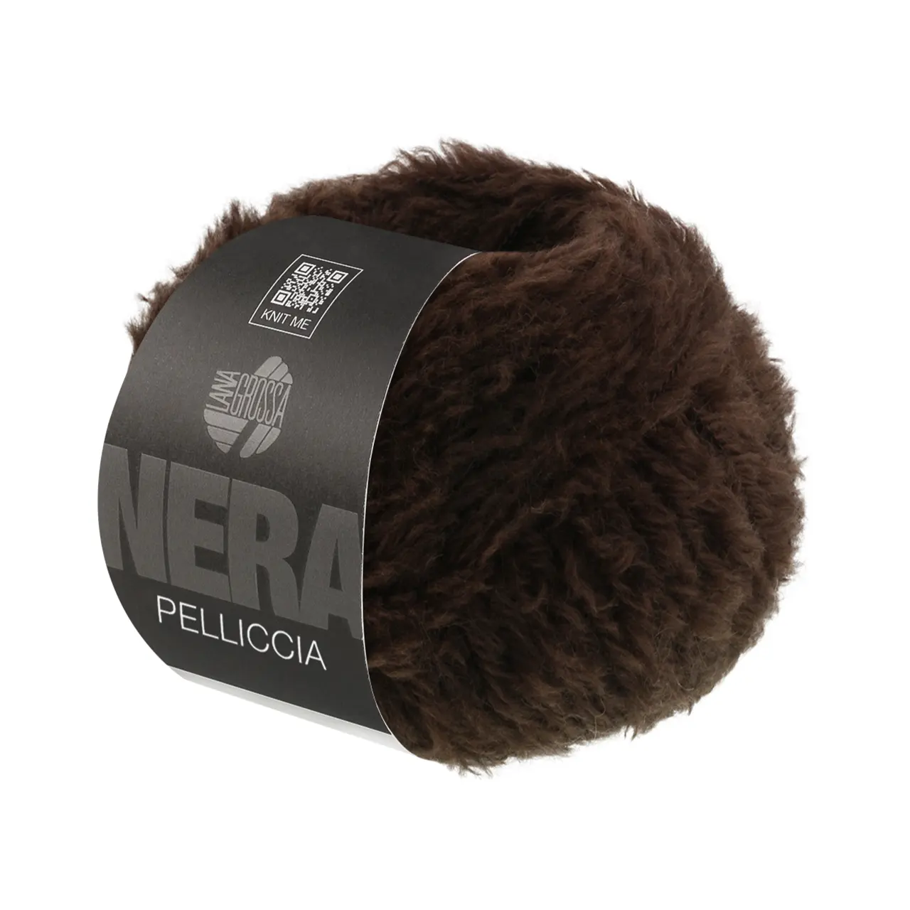 Pelliccia 4 Mokka von Lana Grossa. Pelzeffektgarn aus Baby Alpaka & Merino extrafine
