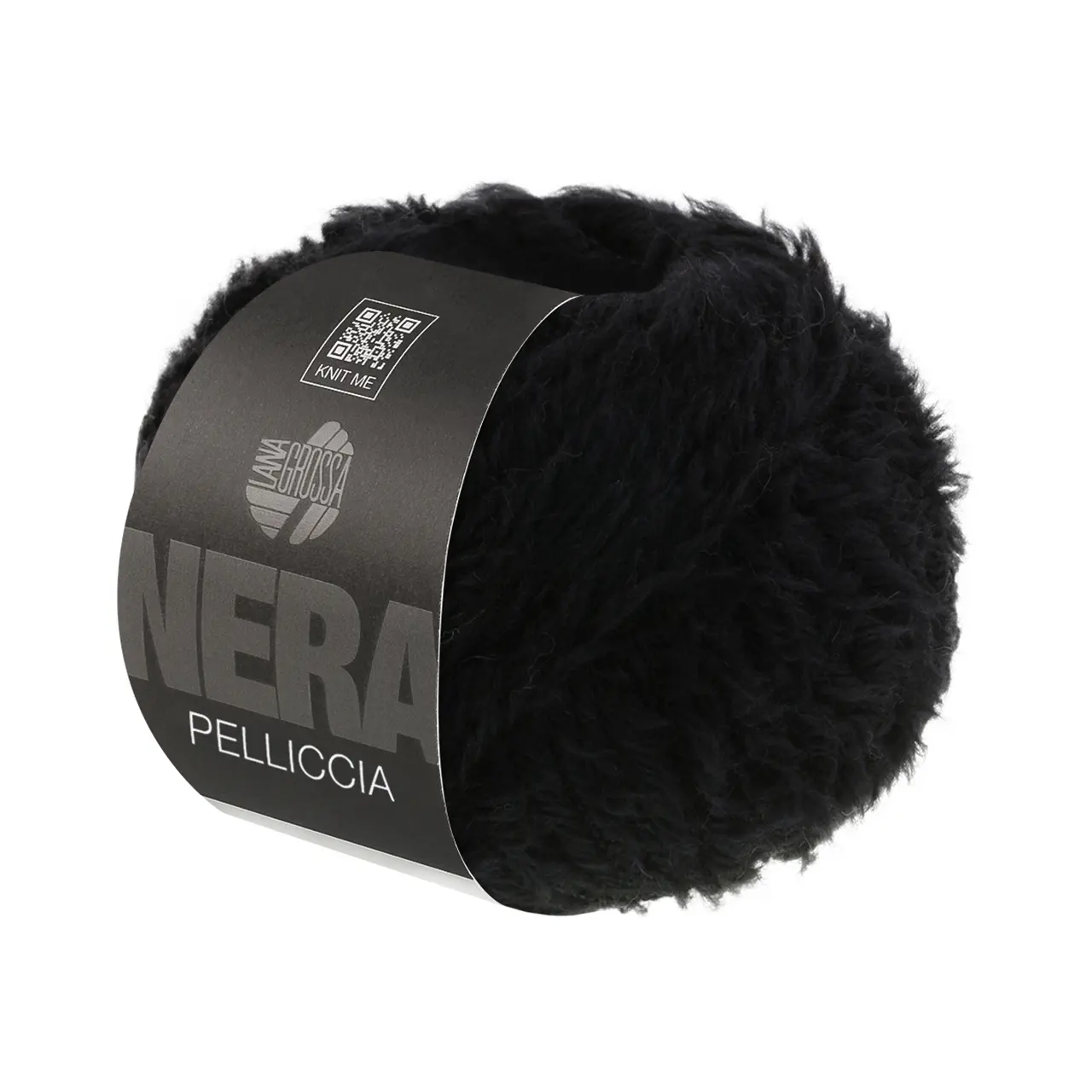 Pelliccia 6 Schwarz von Lana Grossa. Pelzeffektgarn aus Baby Alpaka & Merino extrafine