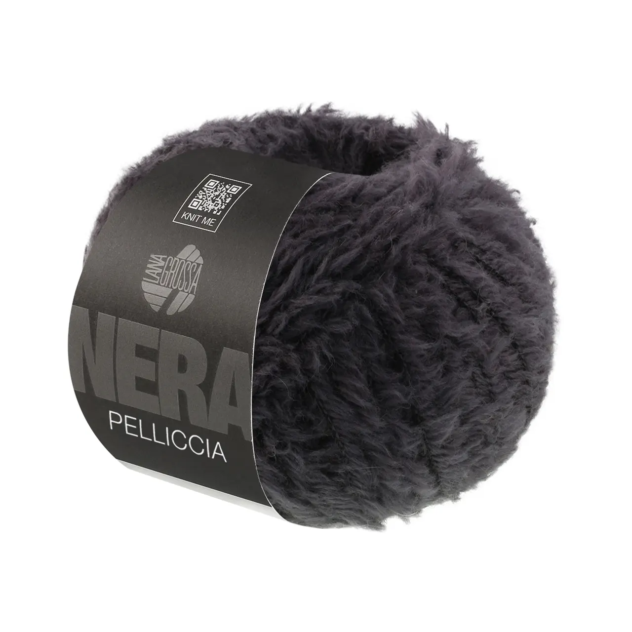 Pelliccia 7 Dunkelgrau von Lana Grossa. Pelzeffektgarn aus Baby Alpaka & Merino extrafine