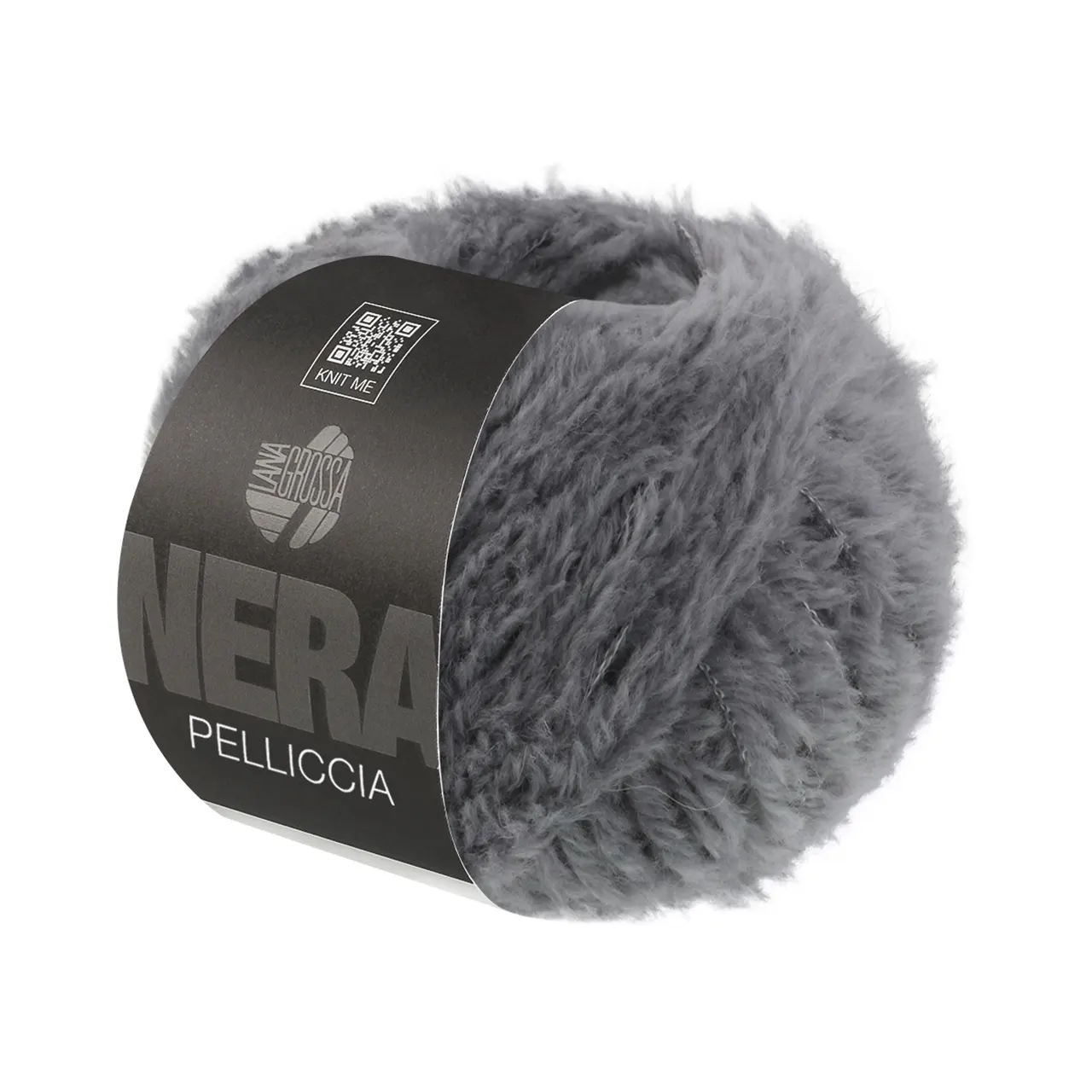 Pelliccia 8 Grau von Lana Grossa. Pelzeffektgarn aus Baby Alpaka & Merino extrafine