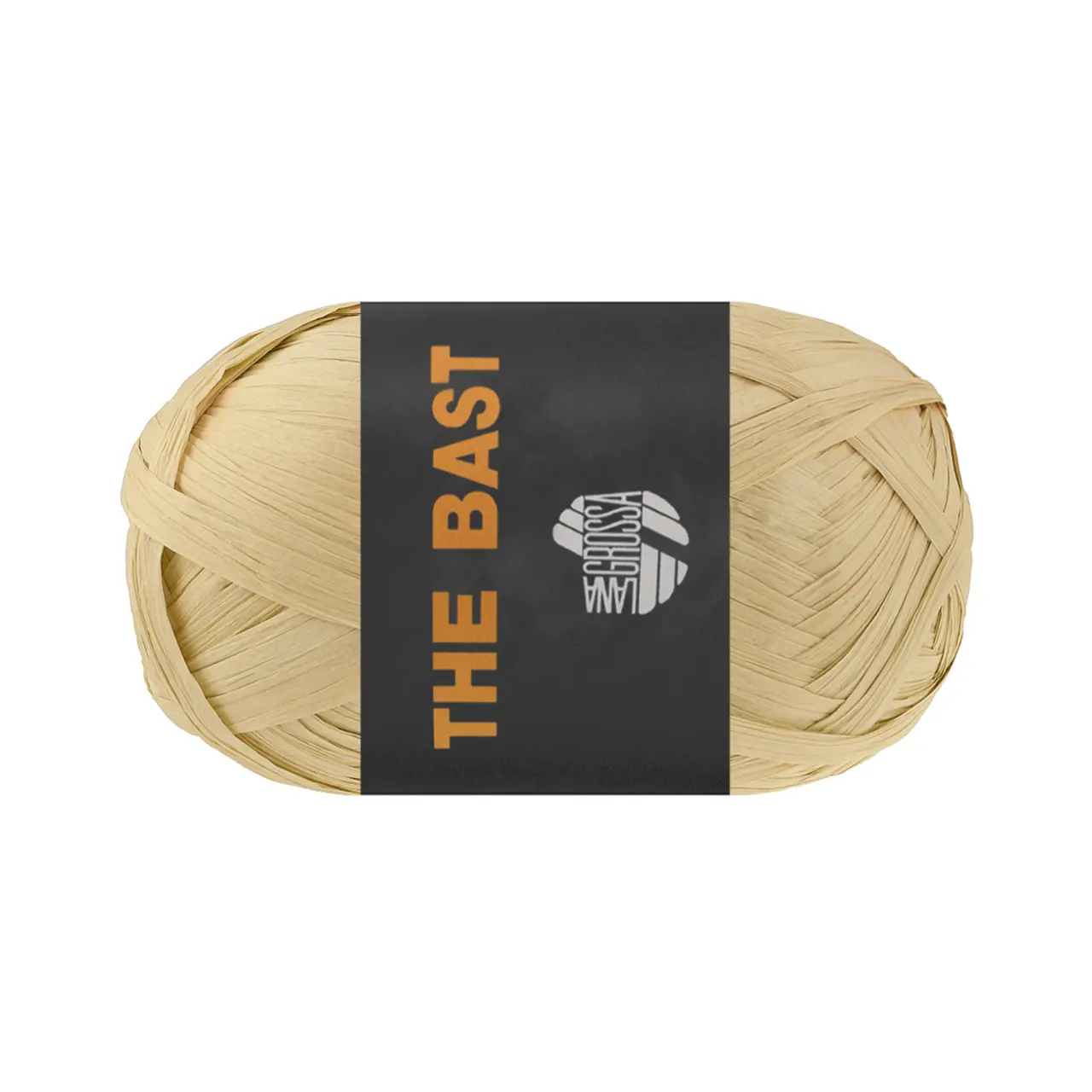 The Bast 2 Beige von Lana Grossa. Papierbast aus natürlicher Holzzellulose- ideal für Dekoartikel & Taschen