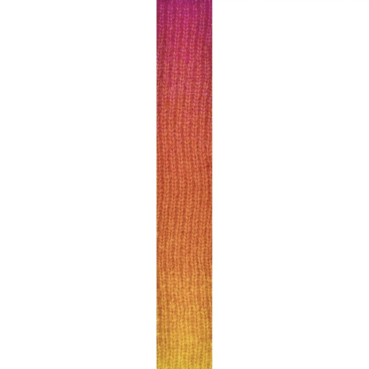 Piuma Alpaca Dégradé 16 Pink-Orange-Gelb von Laines Du Nord. Mit sanften Farbverläufen und zartem Flausch verleiht Poema Alpaca jedem Projekt Wärme Leichtigkeit und einen Hauch von Luxus. Ideal für Schals Pullover & Accessoires.