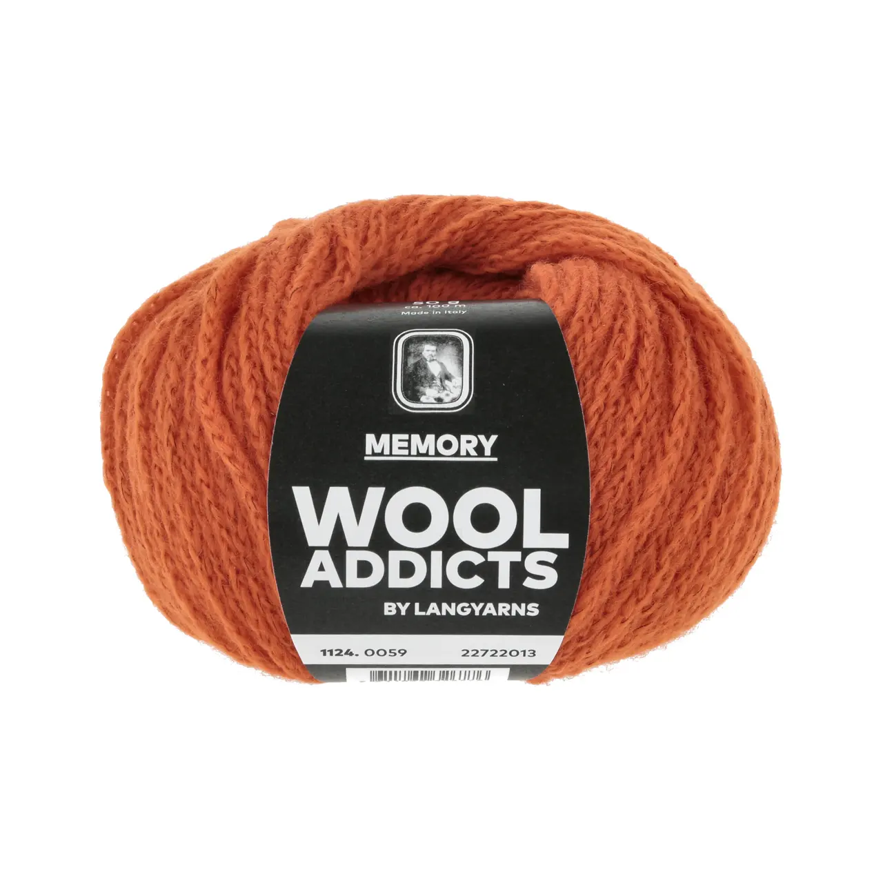 Memory 59 Pumpkin von Lang Yarns. This yarn makes it even easier to create memories with other knitters and crocheters. The yarn consists of 88% Merino Superfine and is coated with an anti-felt layer that keeps the yarn fibers nicely in place and extra stable.