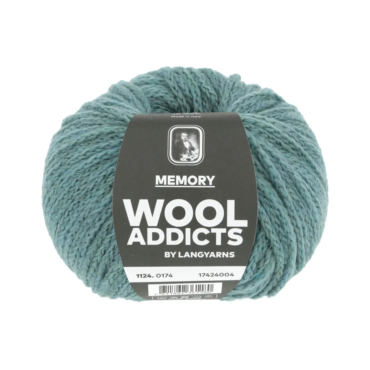 Memory 174 Dusk von Lang Yarns. This yarn makes it even easier to create memories with other knitters and crocheters. The yarn consists of 88% Merino Superfine and is coated with an anti-felt layer that keeps the yarn fibers nicely in place and extra stable.