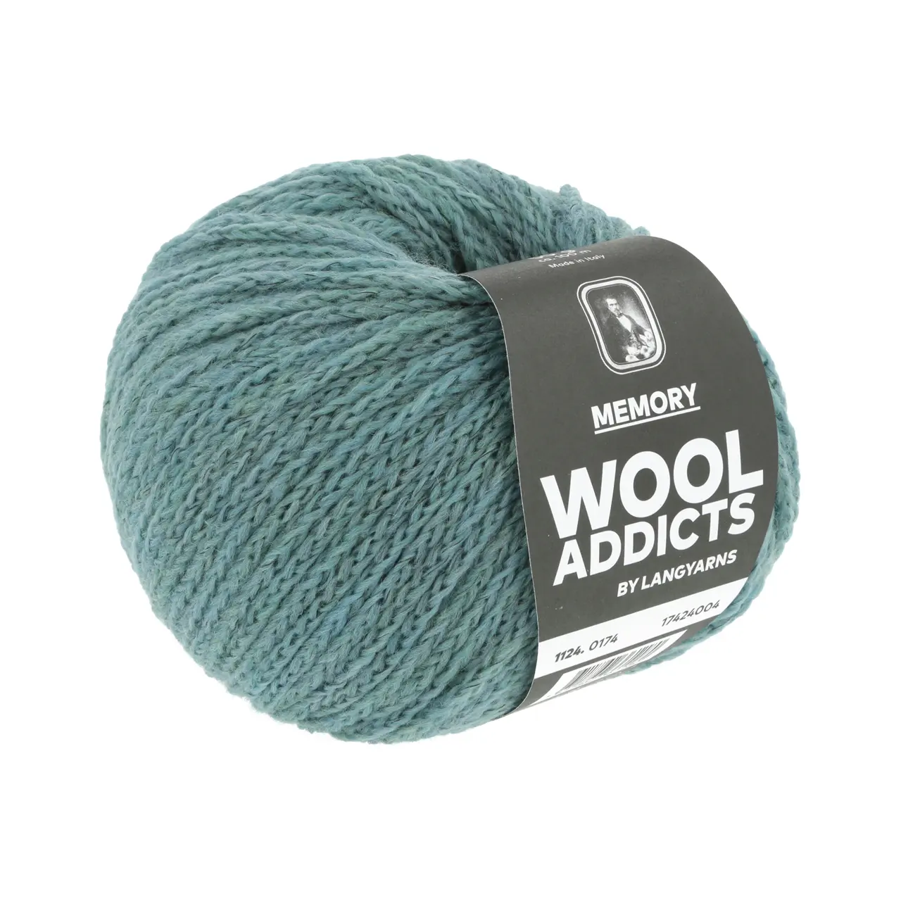 Memory 174 Dusk von Lang Yarns. This yarn makes it even easier to create memories with other knitters and crocheters. The yarn consists of 88% Merino Superfine and is coated with an anti-felt layer that keeps the yarn fibers nicely in place and extra stable.