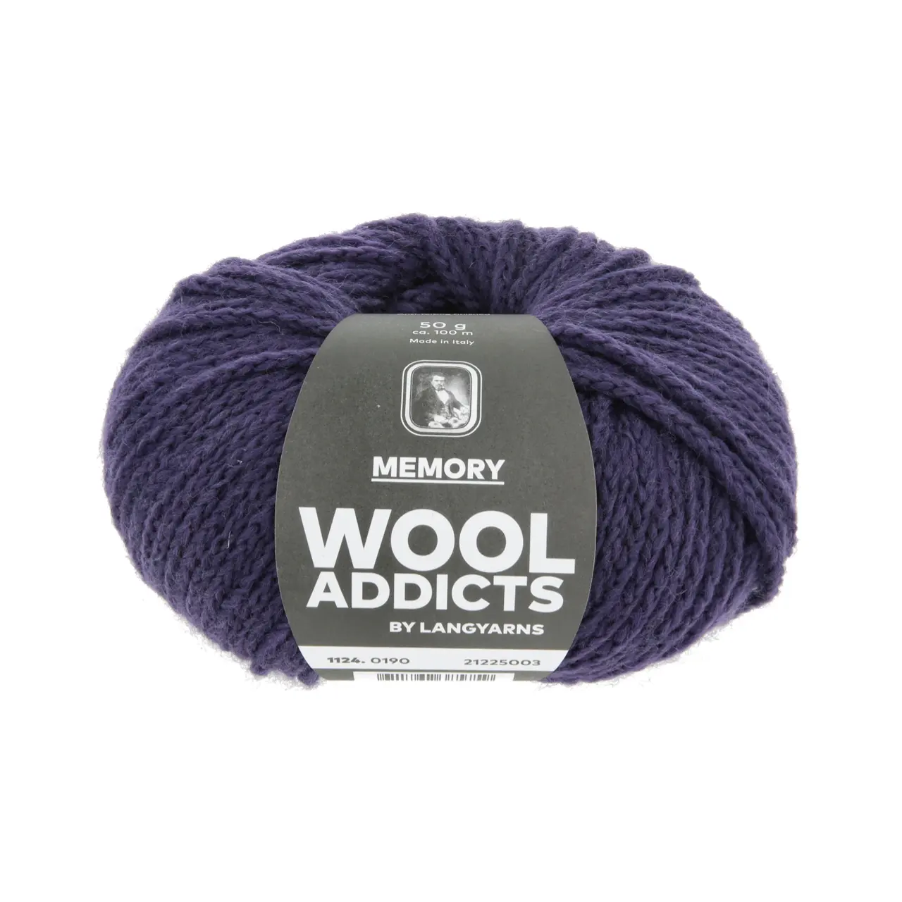 Memory 190 Blackberry von Lang Yarns. This yarn makes it even easier to create memories with other knitters and crocheters. The yarn consists of 88% Merino Superfine and is coated with an anti-felt layer that keeps the yarn fibers nicely in place and extra stable.