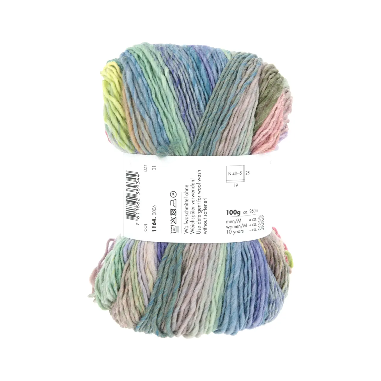 Infinity 6 Soft Sunrise von Lang Yarns. INFINITY ist ein Dochtgarn aus extrafeiner Merinowolle das durch seine einzigartige Farbgestaltung besticht. Jedes Knäuel wird so gefertigt dass kein sich wiederholendes Muster entsteht - zwar kommen immer wieder die gleichen Farben zum Einsatz jedoch in unregelmäßigen Abständen variierender Intensität und unterschiedlicher Reihenfolge.