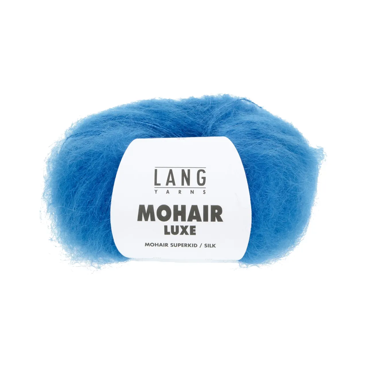 Mohair Luxe 121 Kobalt von Lang Yarns. Superkid-Mohair gemischt mit Seide - ein federleichtes Garn für modische Accessoires und mehr.