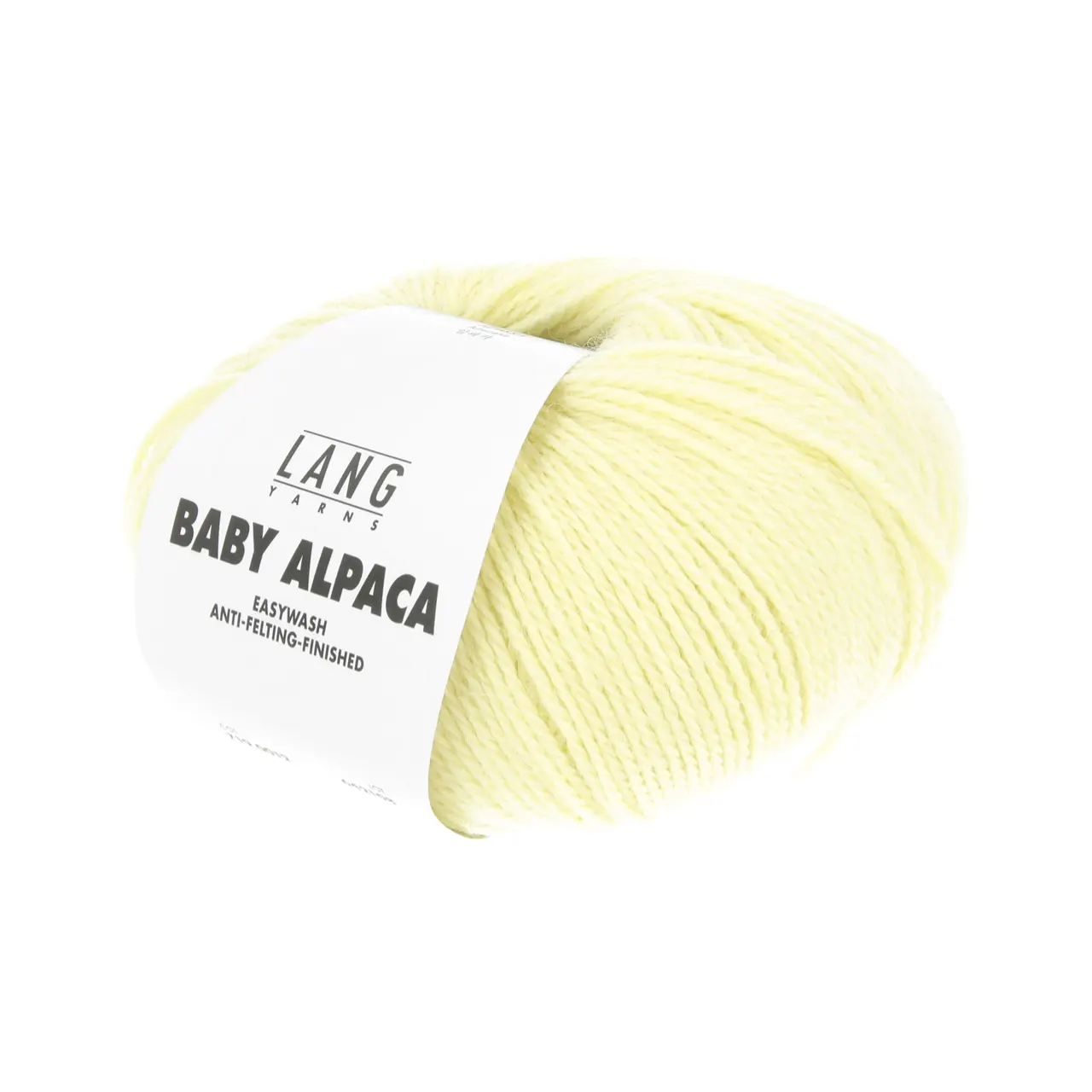 Baby Alpaca 12 Baby Gelb von Lang Yarns. Feinstes Baby Alpaca — eine Traumfaser in ungefärbten Naturmélangetönen und aktuellen Modefarben — der pure Luxus. Easywash ist eine enzymatische Behandlung der Alpakafasern welche komplett auf den Einsatz von umweltschädigenden Chemikalien verzichtet. Easywash ist Bluesign Reach und OEKO-TEX*zertifiziert. * Zertifikatsnummer