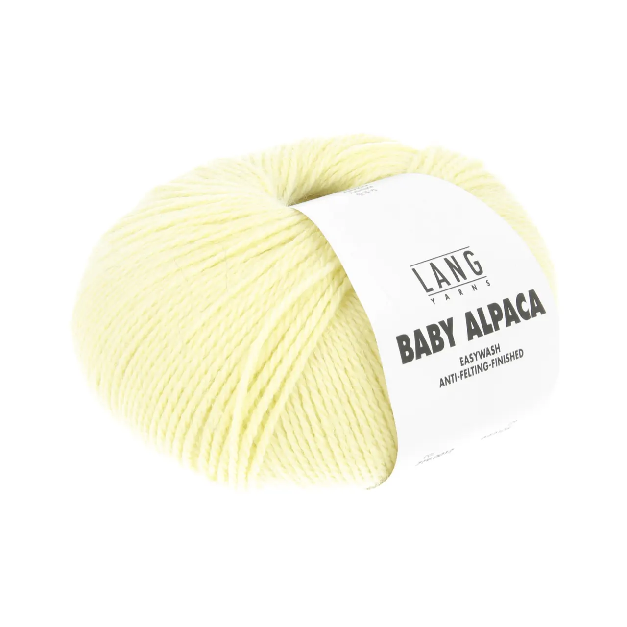 Baby Alpaca 12 Baby Gelb von Lang Yarns. Feinstes Baby Alpaca — eine Traumfaser in ungefärbten Naturmélangetönen und aktuellen Modefarben — der pure Luxus. Easywash ist eine enzymatische Behandlung der Alpakafasern welche komplett auf den Einsatz von umweltschädigenden Chemikalien verzichtet. Easywash ist Bluesign Reach und OEKO-TEX*zertifiziert. * Zertifikatsnummer