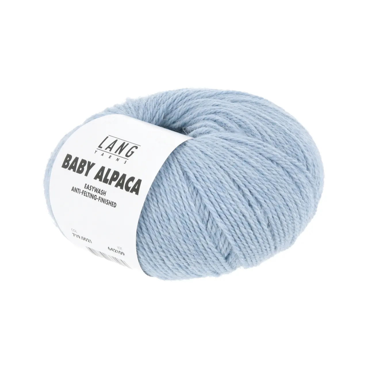 Baby Alpaca 21 Hellblau Mélange von Lang Yarns. Feinstes Baby Alpaca — eine Traumfaser in ungefärbten Naturmélangetönen und aktuellen Modefarben — der pure Luxus. Easywash ist eine enzymatische Behandlung der Alpakafasern welche komplett auf den Einsatz von umweltschädigenden Chemikalien verzichtet. Easywash ist Bluesign Reach und OEKO-TEX*zertifiziert. * Zertifikatsnummer