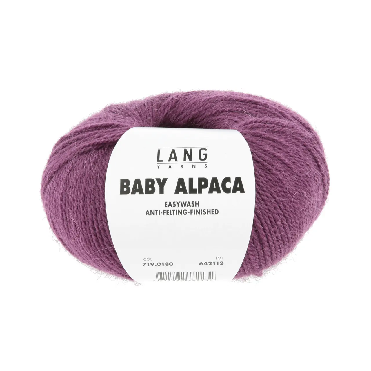Baby Alpaca 180 Pflaume von Lang Yarns. Feinstes Baby Alpaca — eine Traumfaser in ungefärbten Naturmélangetönen und aktuellen Modefarben — der pure Luxus. Easywash ist eine enzymatische Behandlung der Alpakafasern welche komplett auf den Einsatz von umweltschädigenden Chemikalien verzichtet. Easywash ist Bluesign Reach und OEKO-TEX*zertifiziert. * Zertifikatsnummer