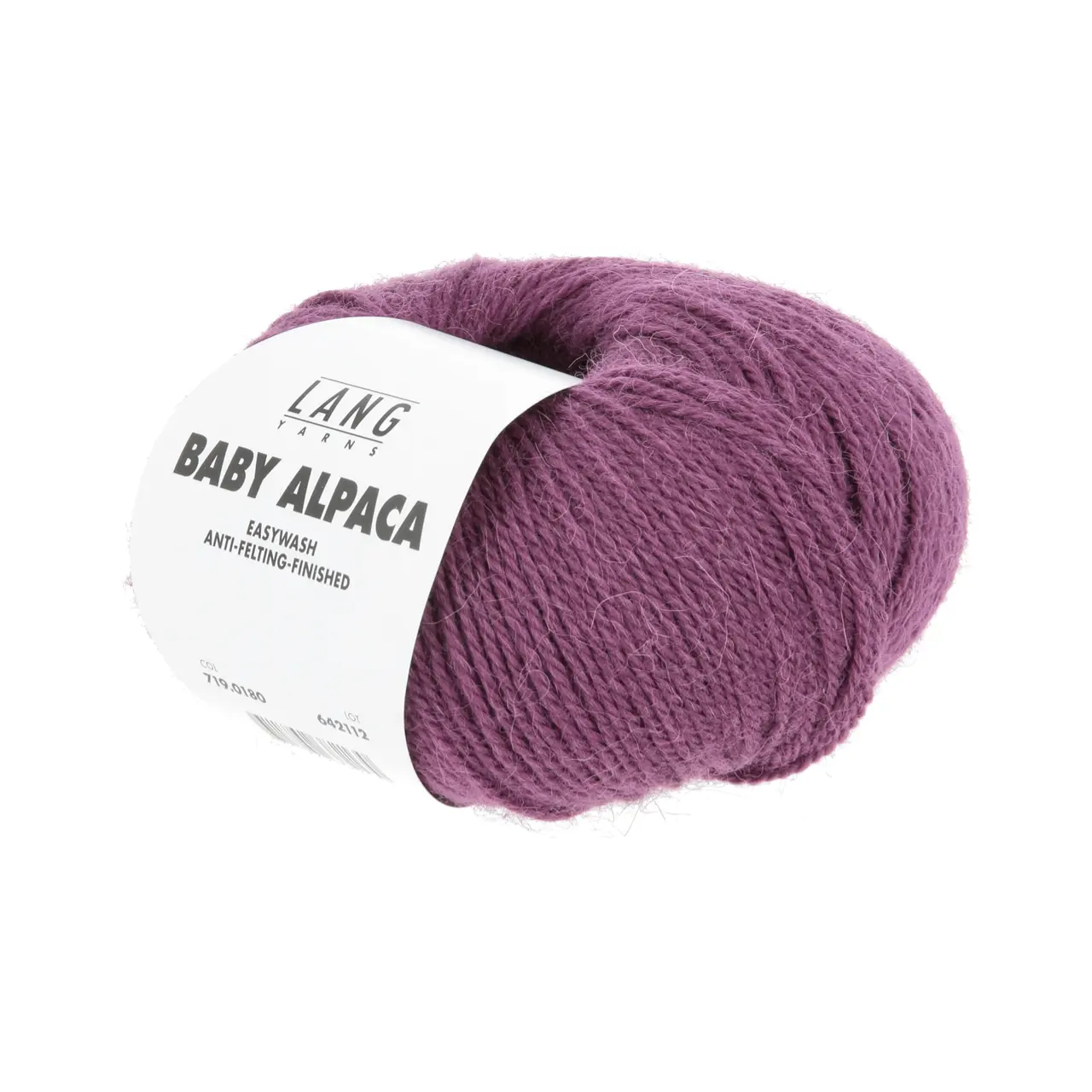 Baby Alpaca 180 Pflaume von Lang Yarns. Feinstes Baby Alpaca — eine Traumfaser in ungefärbten Naturmélangetönen und aktuellen Modefarben — der pure Luxus. Easywash ist eine enzymatische Behandlung der Alpakafasern welche komplett auf den Einsatz von umweltschädigenden Chemikalien verzichtet. Easywash ist Bluesign Reach und OEKO-TEX*zertifiziert. * Zertifikatsnummer